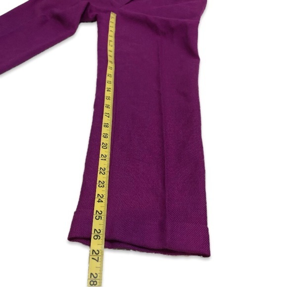 NWOT LOFT Marisa Wool Blend Cuffed Ankle Pants Trousers Office Work Wear New - Picture 14 of 16